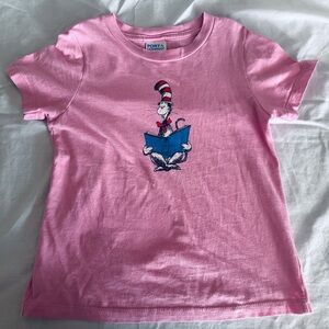 Port and Company Pink Cat Reading Kids T-Shirt